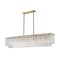 Z-Lite Glacier Linear Chandelier, 7-Light, 11.75 In.W x 53.5 In.L x 11.5 In.H, Modern Gold/Clear 1943-53L-MGLD - alternate 7